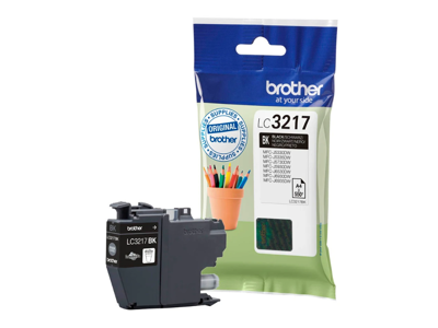 Brother blæk LC3217BK sort, 550 sider