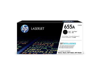 HP 655A toner CF450A sort, 12500 sider