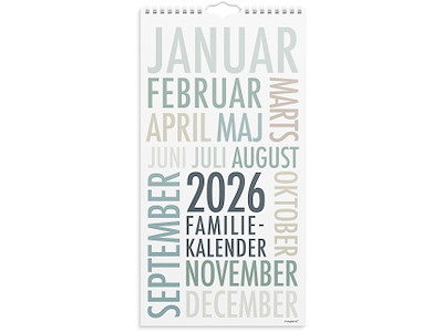 Familiekalender TrendArt 2026