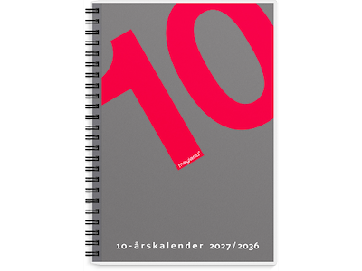 10-årskalender A5 m/illu. 2027