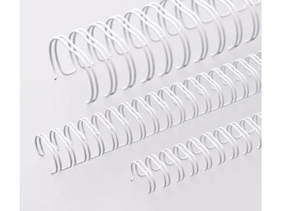 Metal wire 16 mm hvid A5, 3:1, 24 loops, 50  stk.