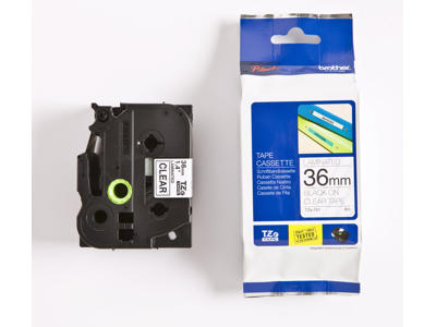 Brother tape TZe161 36mm sort/klar