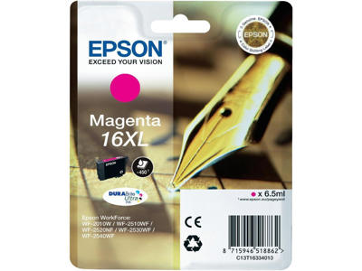 Epson blækpatron 16XL magenta