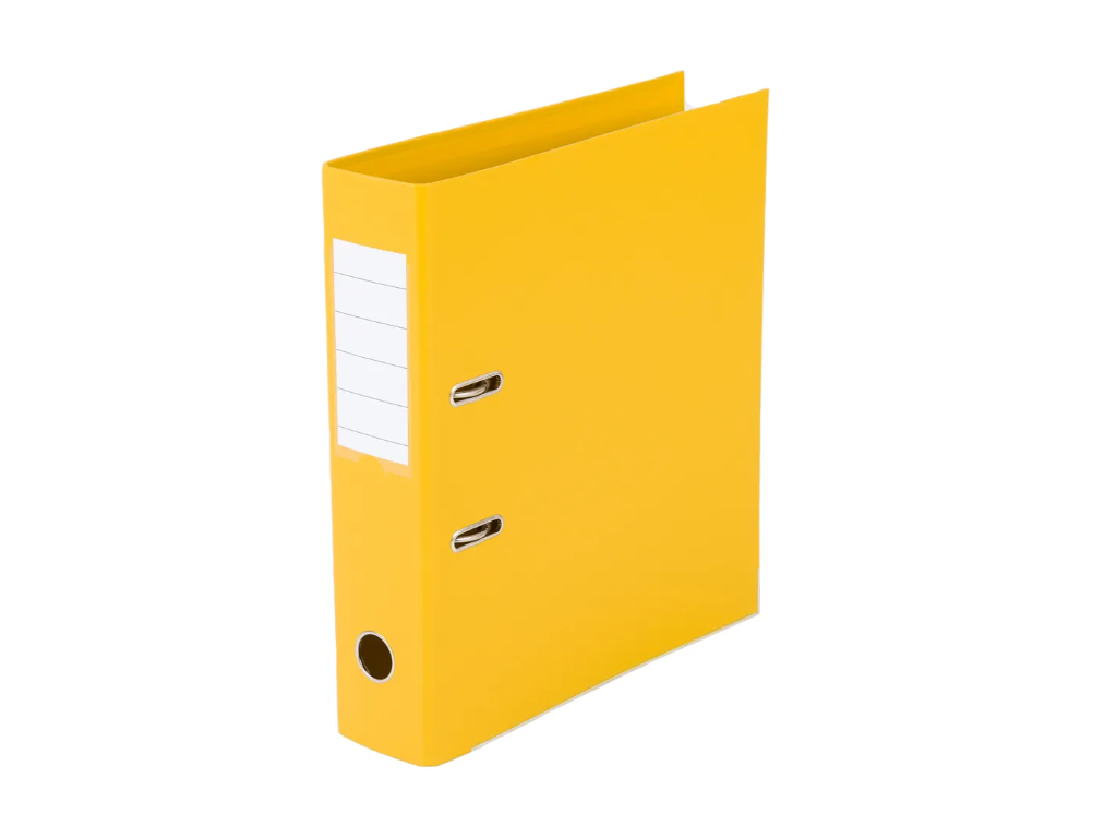 Brevordner A4 75 mm Q-line gul