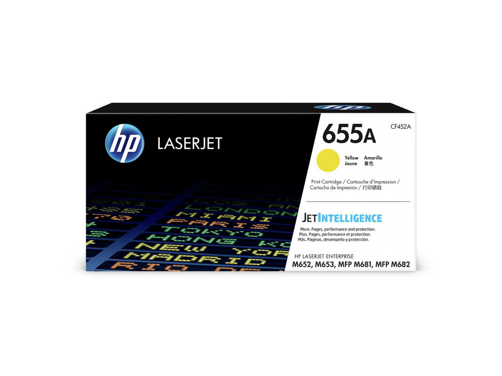 HP 655A toner CF452A gul, 10500 sider