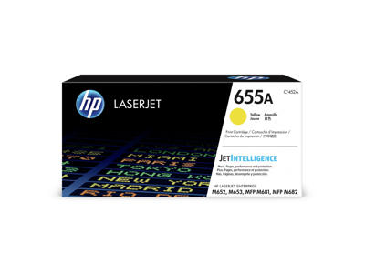 HP 655A toner CF452A gul, 10500 sider