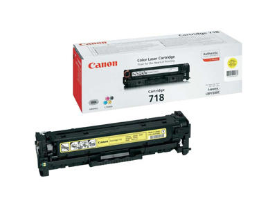 Canon toner 718Y gul, 2900 sider