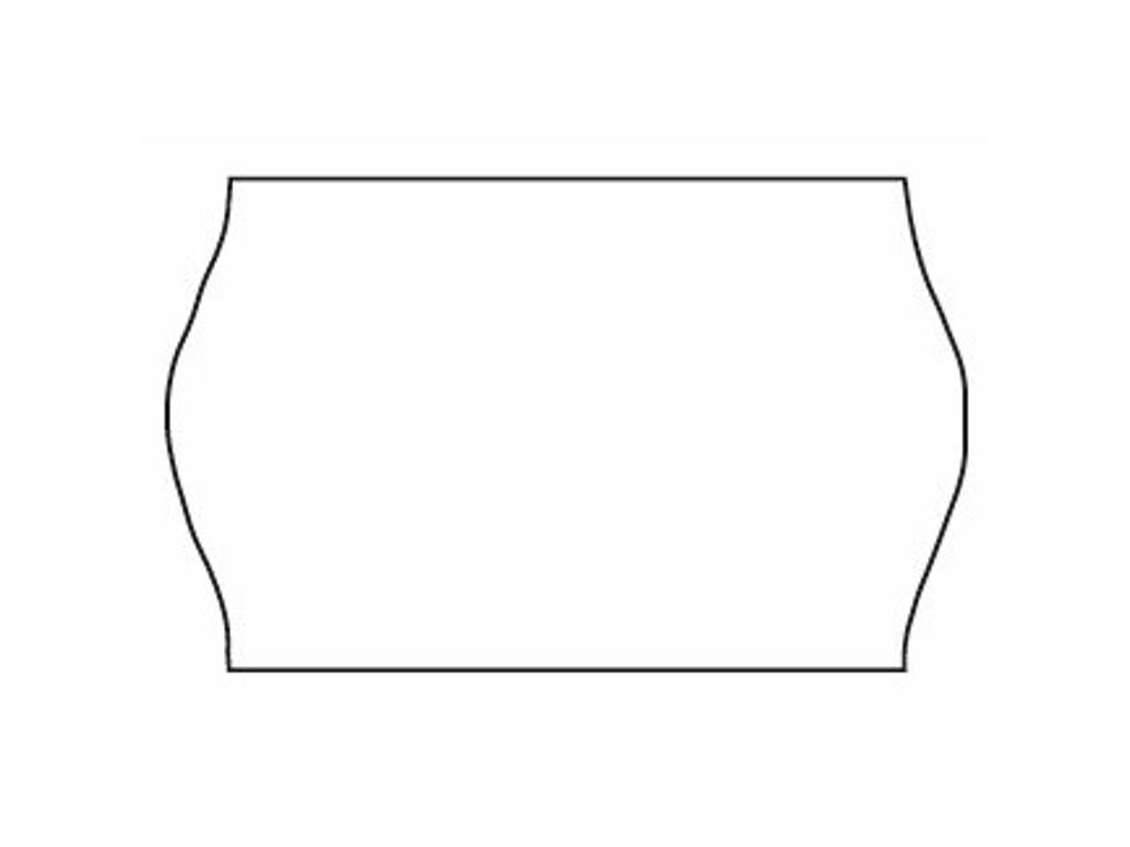 Prisetiket 26x16mm Aftagelig Hvid 1200 stk