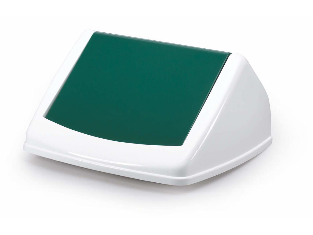 Vippelåg t/Durabin 40L. hvid/grøn