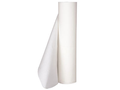 Lejepapir 50 cm x 50 meter 2-lags hvid perforeret