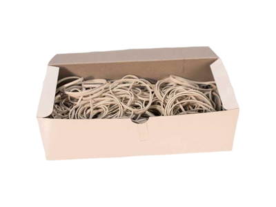 Elastikker | 220x5mm | hvid | 500 g ca 130 stk