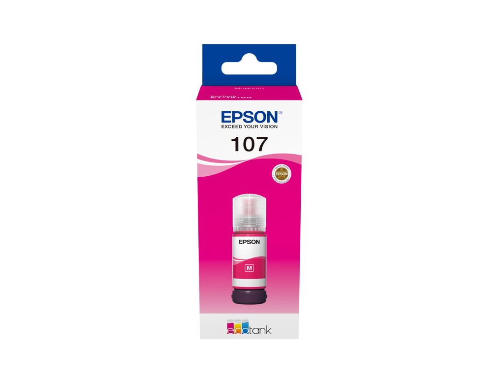 Epson EcoTank 107 blæk magenta, 2100 sider