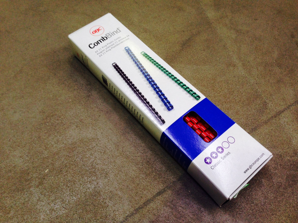 Spiralrygge 6 mm 21 ringe rød 100 stk A4