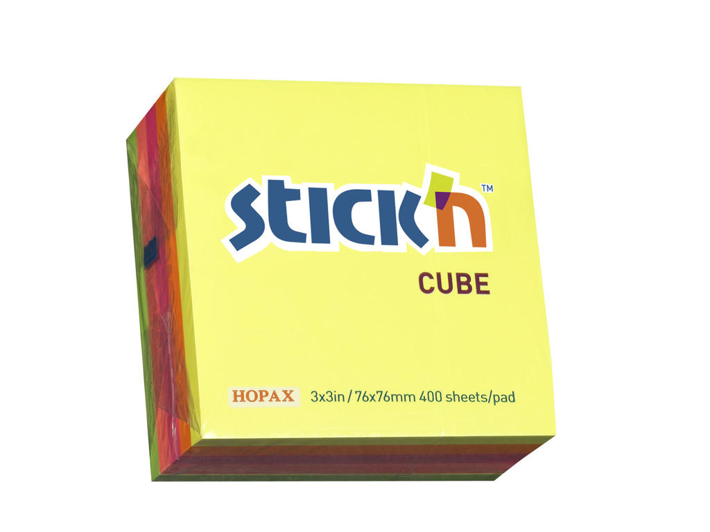 Kubusblok 76x76 neon mix 320 blade