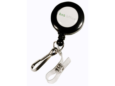 Kortholder yoyo m/klemme og knaprem