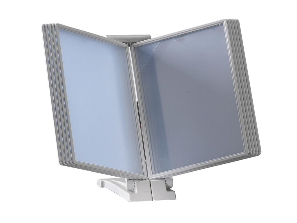 Registersystem QuickFind bord/væg A4 lysegrå t/10 lommer