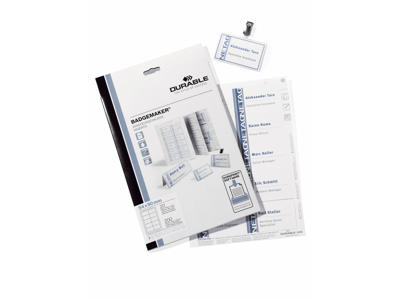 Indstik til navneskilt 54x90 mm 20 ark Durable