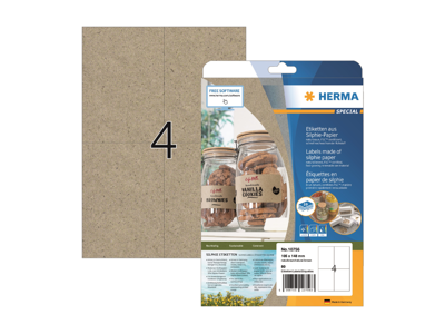 Etiket 105x148mm Herma Silphie 4 stk/ark 20 ark