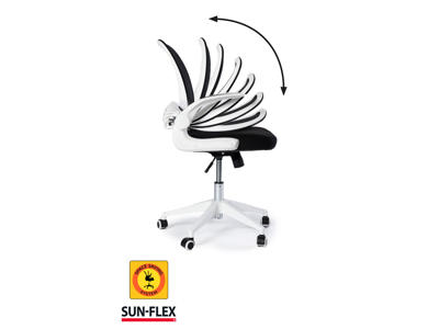 Kontorstol med armlæn | Sun-Flex Hideaway Chair | Hvid