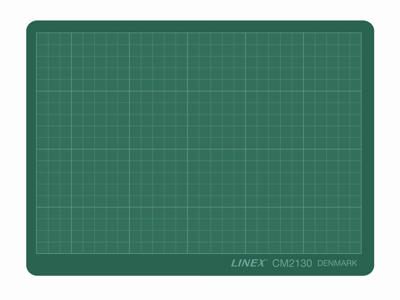 Skæreplade 21x30 cm grøn A4