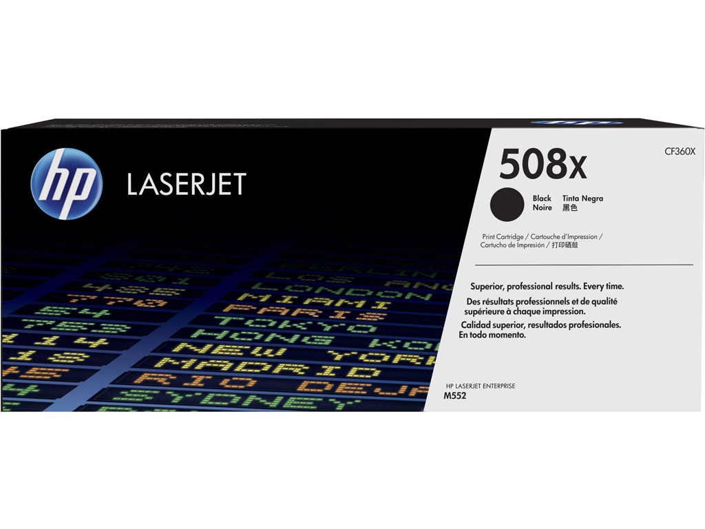 HP 508X toner CF360X sort , 12500 sider