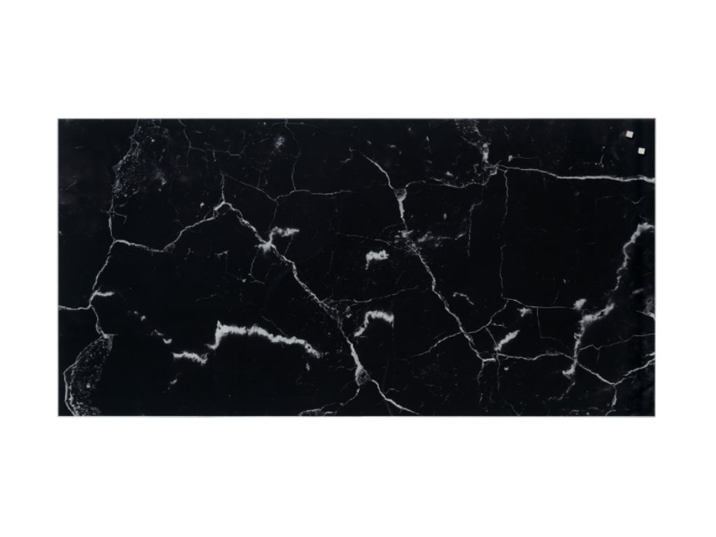Naga stænkplade 100 x 50 cm sort marmor.