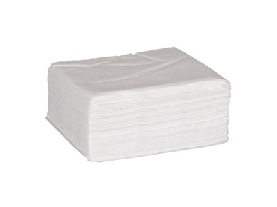 Servietter 33x33 cm 1-lags hvid 6000 stk