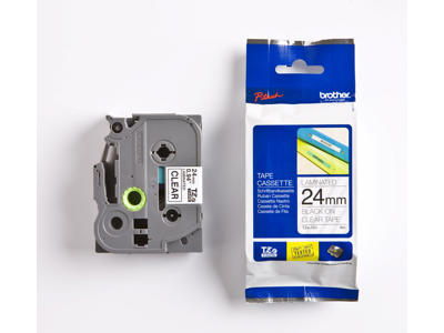 Brother tape TZe151 24mm sort/klar
