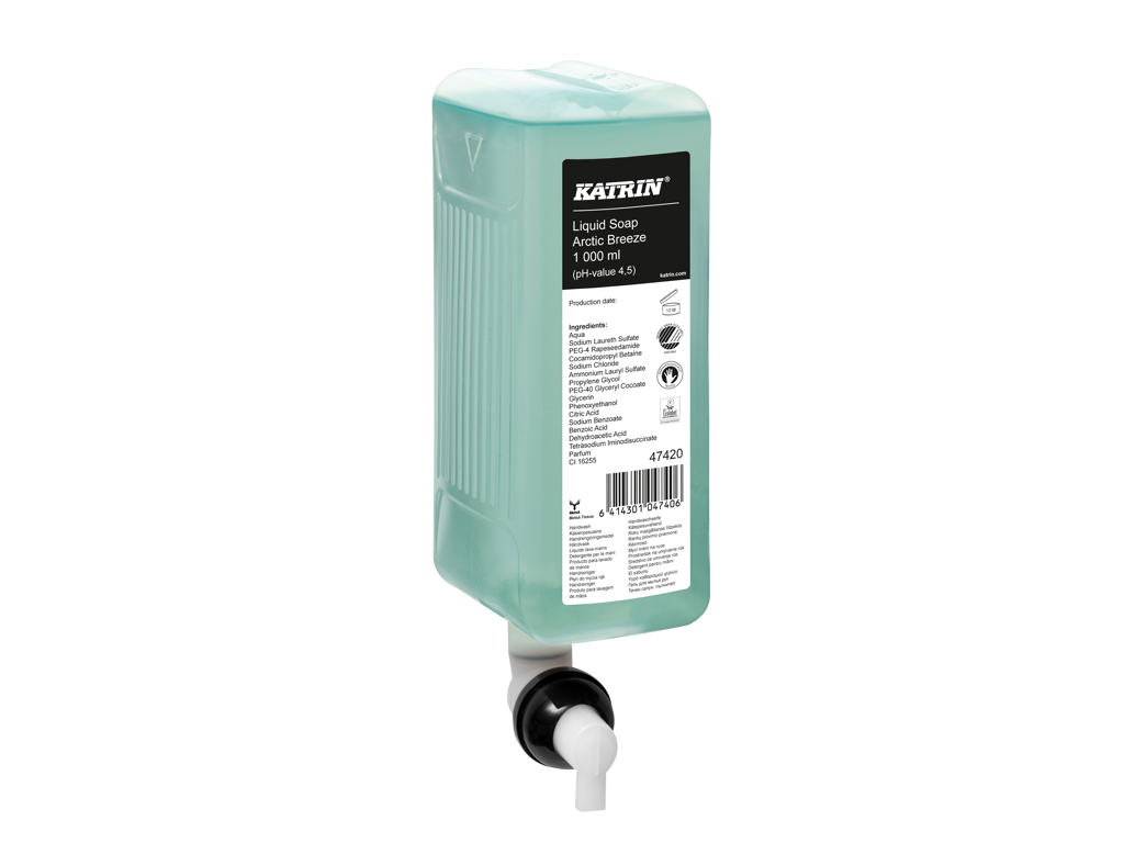 Sæbe Katrin flydende Arctic Breeze 1000 ml 6 stk