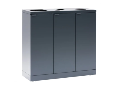 Affaldsbeholder Bica 3x65L antracit