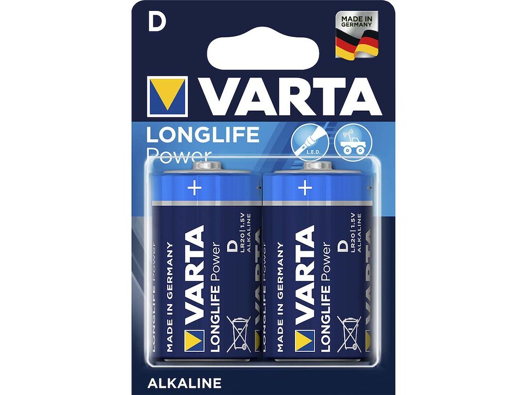 Batteri Varta Longlife Power D 2 stk