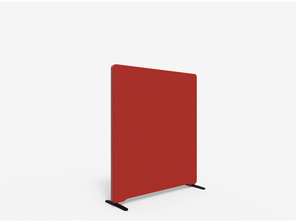 Lintex Gulvskærm Edge 1200 x 1350 mm rød Fiji Stof/grå Kantliste