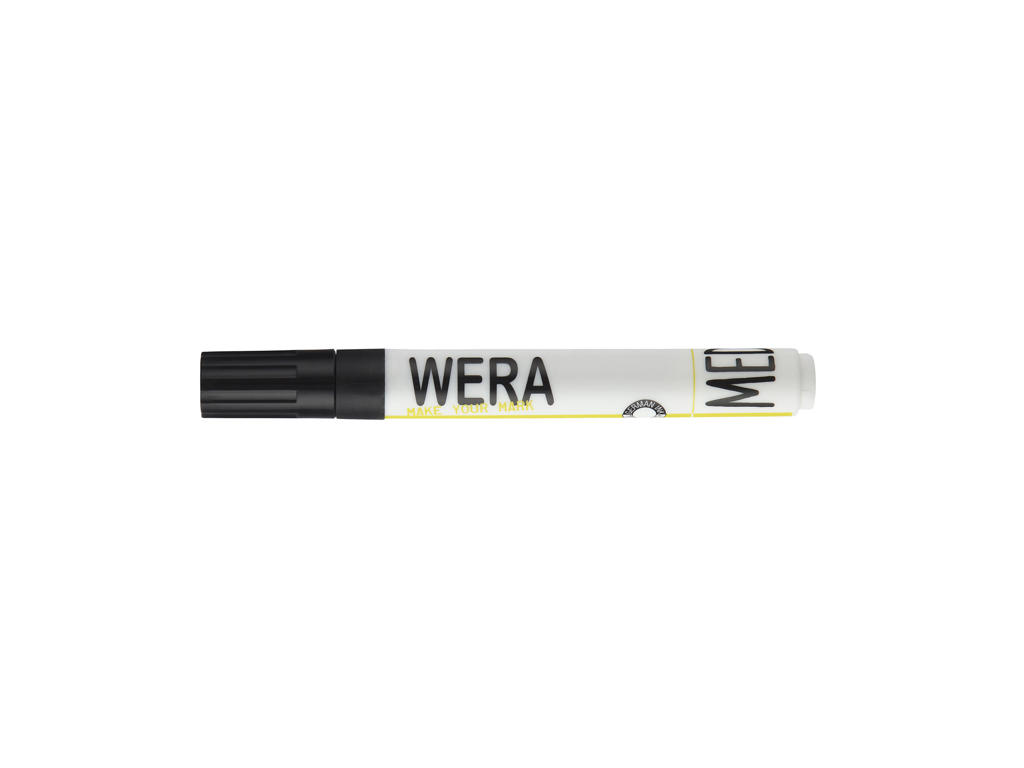 Whiteboardmarker Wera kantet spids sort