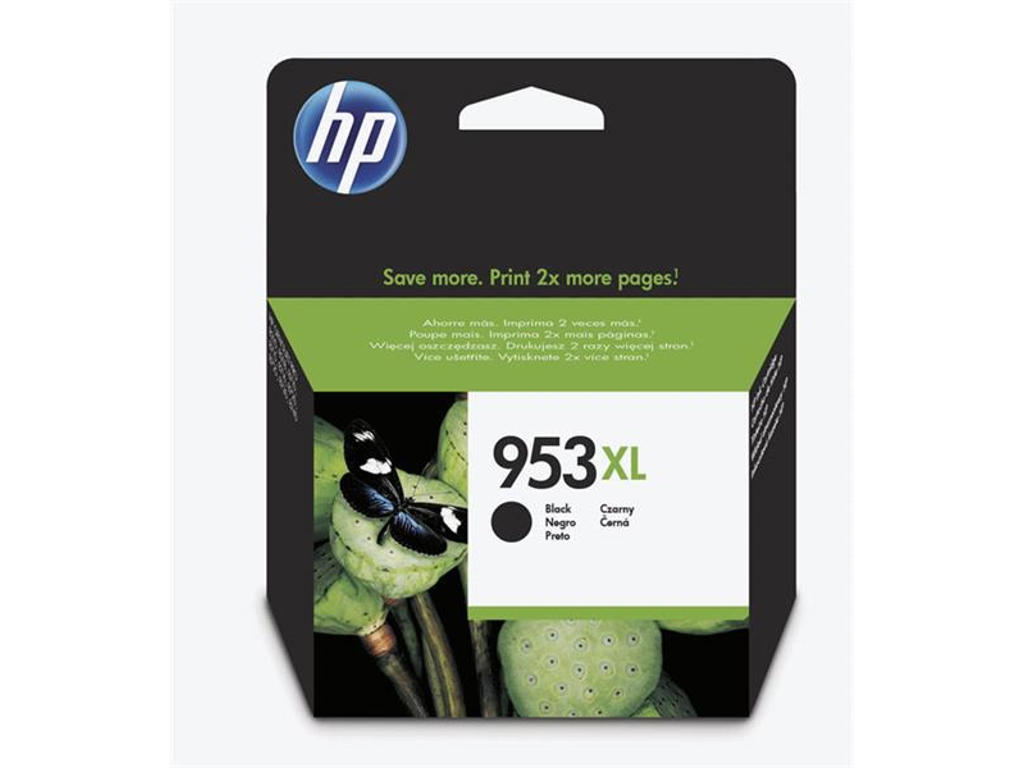 HP 953XL blæk sort, 2000 sider