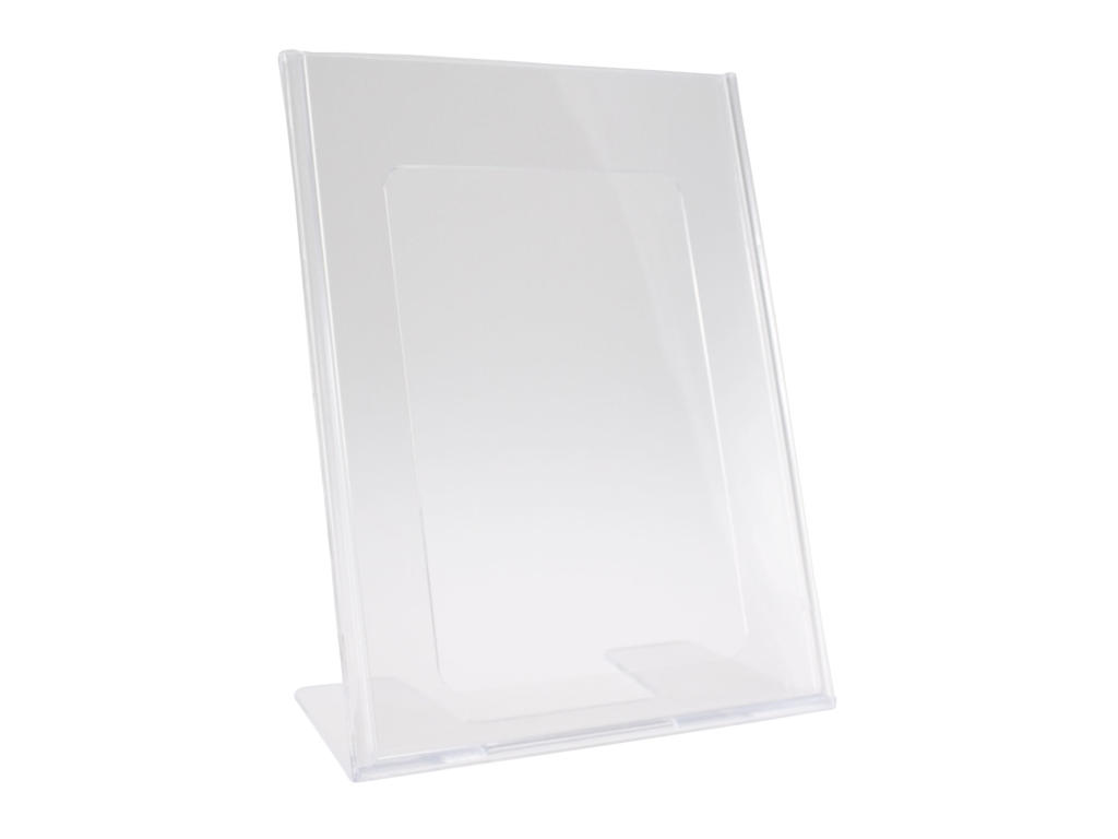 Skilteholder A5 L-fod skrå