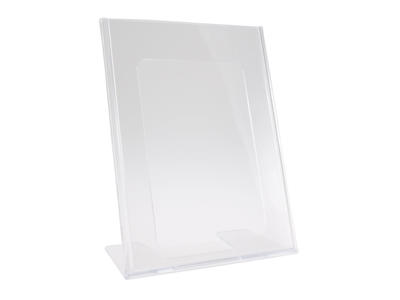 Skilteholder A5 L-fod skrå