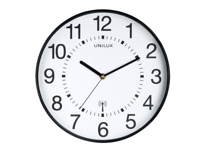 Vægur Unilux Wave ø 30 cm hvid/sort