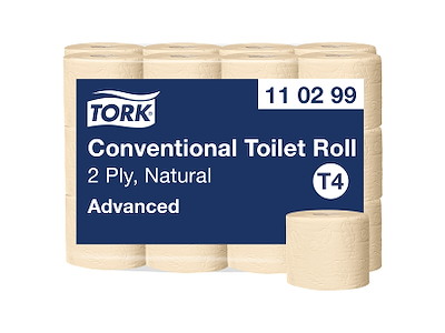 Toiletpapir Tork T4 110299 Advanced natur 2-lags 24 rl