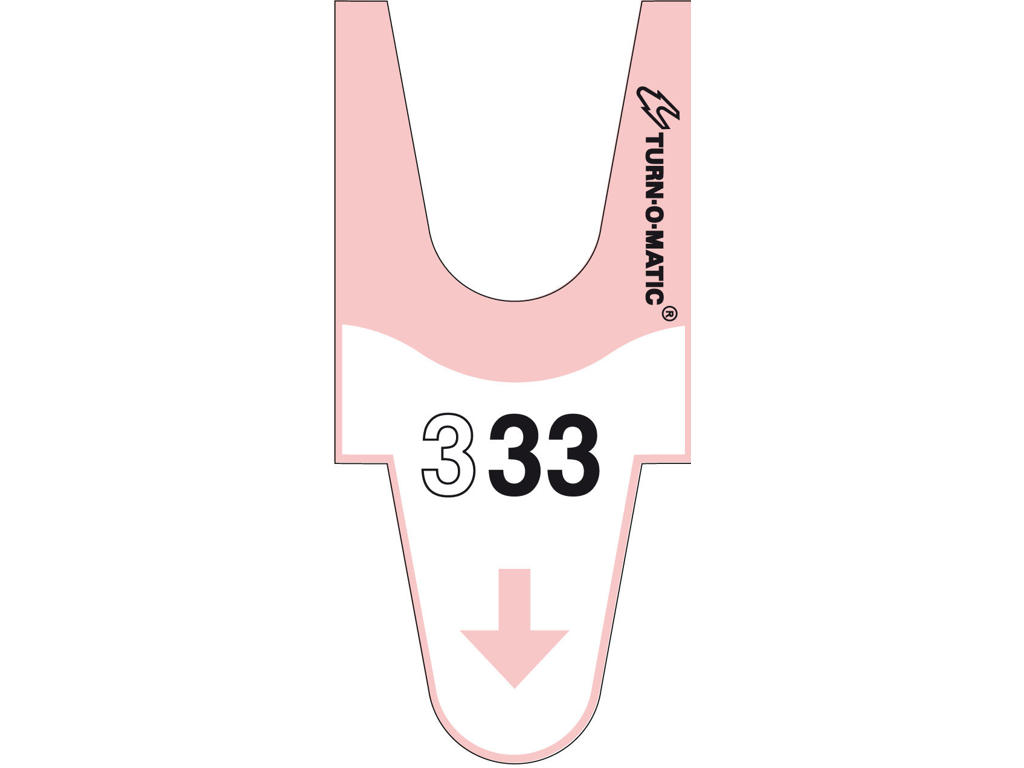 Ventemærker Meto T90 pink 4000 stk.