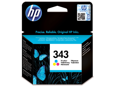 HP 343 blæk C8766E CMY, 330 sider