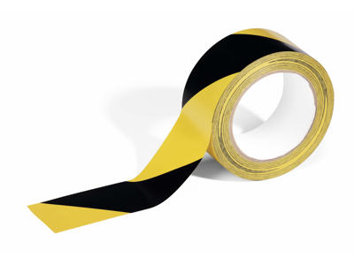 Markeringstape Duraline Basic 50/16 sort/gul 50mmx33m