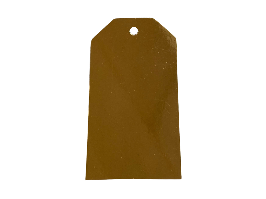 Manillamærker 40x80 mm A2 guld/hvid 100 stk