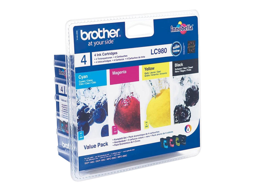 Brother blæk LC980 CMYK