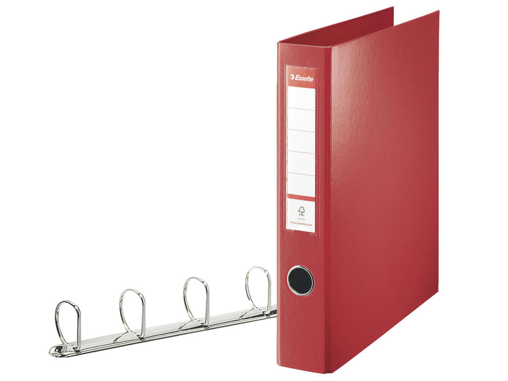 Ringbind A4 82403 rød 4 ringe