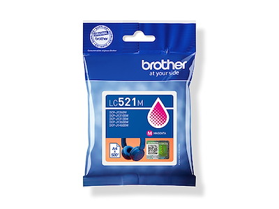 Brother blæk LC521 Magenta 500 sider