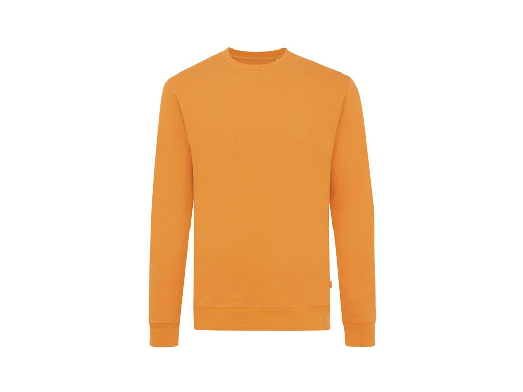 Iqoniq Zion Crew neck sweatshirt i genanvendt bomuld, sundial orange