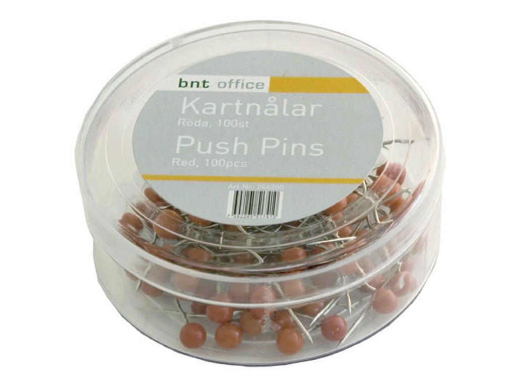 Kortnåle 4/20mm rød 100 stk.