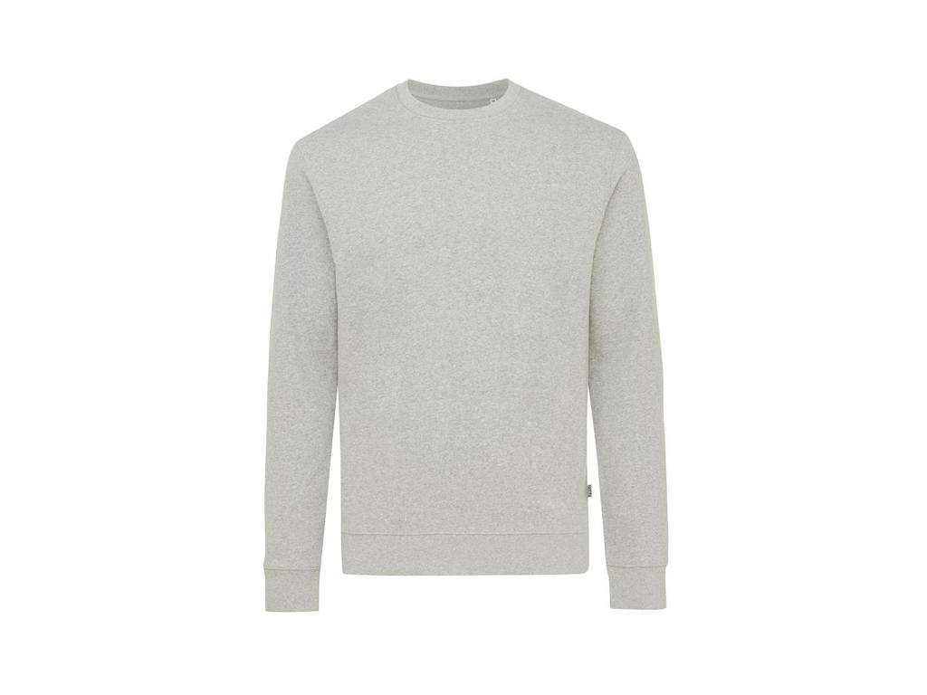 Iqoniq Denali Crew neck i ufarvet genanvendt bomuld, heather grey