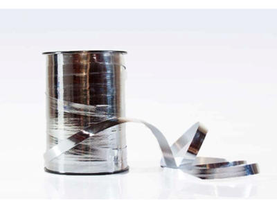 Gavebånd | 5mm x 250m | metallic | sølv