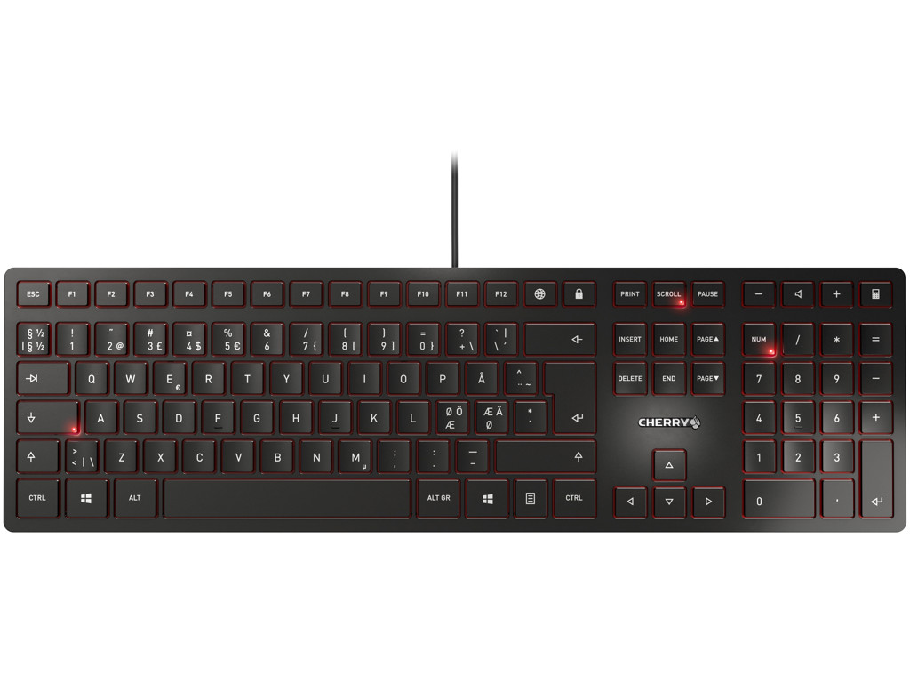 Tastatur Cherry KC 6000 Slim Sort billede